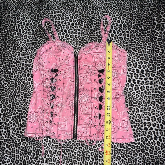 *SOLD* ROYAL BONES CORSET TANK SMALL - Picture 5 of 10